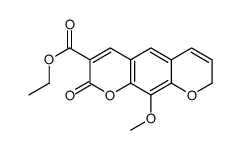 ethyl 10-methoxy-2-oxo-8H-pyrano[3,2-g]chromene-3-carboxylate Structure