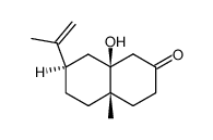 (7S,9S,10S)-9-Hydroxy-7-isopropenyl-10-methyl-cis-decalon-(2)结构式