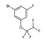 1-bromo-3-fluoro-5-(1,1,2,2-tetrafluoroethoxy)benzene结构式