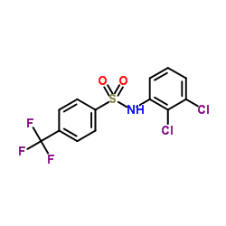 N-(2,3-Dichlorophenyl)-4-(trifluoromethyl)benzenesulfonamide结构式