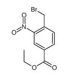 4-bromomethyl-3-nitrobenzoic acid ethyl ester Structure
