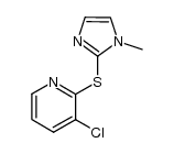 3-Chloro-2-(1-methyl-1H-imidazol-2-ylsulfanyl)-pyridine结构式