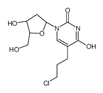 5-(3-chloropropyl)-1-[(2R,4S,5R)-4-hydroxy-5-(hydroxymethyl)oxolan-2-yl]pyrimidine-2,4-dione Structure