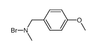 N-bromo-1-(4-methoxyphenyl)-N-methylmethanamine结构式