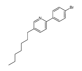 5-heptyl-2-(4--bromophenyl)pyridine结构式