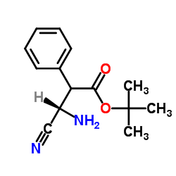 (S)-N-Boc-phenylalaninenitrile structure