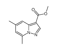 Methyl 5,7-dimethylpyrazolo[1,5-a]pyridine-3-carboxylate结构式