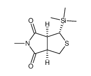 (1R,3aR,6aS)-5-Methyl-1-trimethylsilanyl-tetrahydro-thieno[3,4-c]pyrrole-4,6-dione结构式