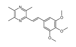 (E)-2-(3,4,5-trimethoxylstyryl)-3,5,6-trimethylpyrazine结构式