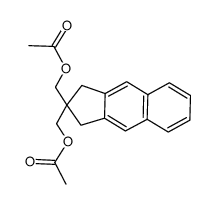 (2,3-dihydro-H-cyclopenta[b]naphthalene-2,2-diyl)bis(methylene) diacetate Structure