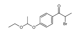 2-bromo-1-[4-(1-ethoxyethoxy)phenyl]propan-1-one Structure