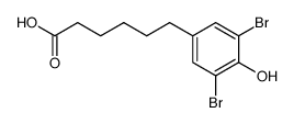 6-(3,5-dibromo-4-hydroxy-phenyl)-hexanoic acid Structure
