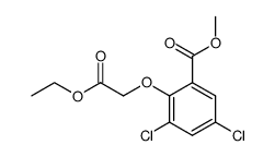 <2,4-Dichlor-6-methoxycarbonyl-phenoxy>-essigsaeureaethylester结构式