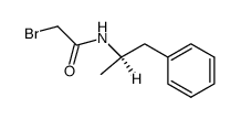 bromoacetic acid-((R)-1-methyl-2-phenyl-ethylamide)结构式