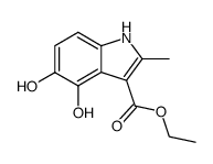 4,5-dihydroxy-2-methyl-indole-3-carboxylic acid ethyl ester Structure