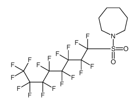 1-(1,1,2,2,3,3,4,4,5,5,6,6,7,7,8,8,8-heptadecafluorooctylsulfonyl)azepane结构式
