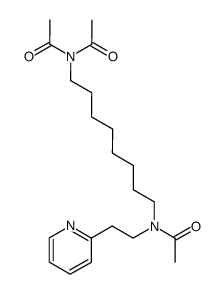 N-(8-Diacetylamino-octyl)-N-(2-pyridin-2-yl-ethyl)-acetamide结构式