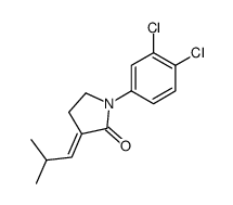 1-(3,4-dichloro-phenyl)-3-isobutylidene-pyrrolidin-2-one Structure