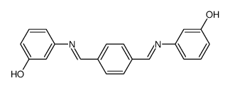 3,3'-[1,4-phenylenebis(methylylidenenitrilo)]diphenol结构式