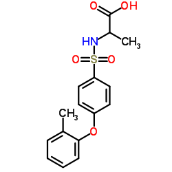 ALANINE, N-[[4-(2-METHYLPHENOXY)PHENYL]SULFONYL]- Structure