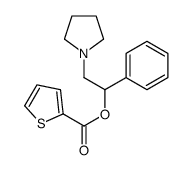 (1-phenyl-2-pyrrolidin-1-ylethyl) thiophene-2-carboxylate结构式