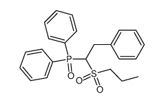 diphenyl(2-phenyl-1-(propylsulfonyl)ethyl)phosphine oxide Structure