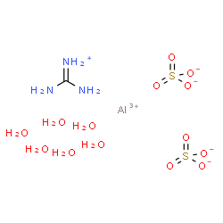 SULFURIC ACID, ALUMINUM SALT, COMPOUND WITH GUANIDINE (2:1:1), HEXAHYDRATE结构式