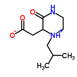 (1-ISOBUTYL-3-OXO-PIPERAZIN-2-YL)-ACETIC ACID结构式