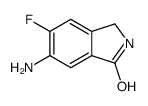 1H-Isoindol-1-one, 6-amino-5-fluoro-2,3-dihydro-结构式