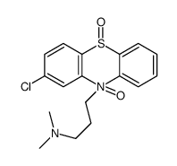 3-(2-chloro-10-oxido-5-oxophenothiazin-10-ium-10-yl)-N,N-dimethylpropan-1-amine结构式