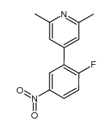 4-(2-fluoro-5-nitrophenyl)-2,6-dimethylpyridine Structure