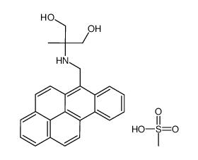 2-(benzo[b]pyren-6-ylmethylamino)-2-methylpropane-1,3-diol,methanesulfonic acid结构式