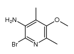 3-amino-2-bromo-5-methoxy-4,6-dimethylpyridine结构式