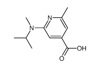 2-(isopropyl-methyl-amino)-6-methyl-isonicotinic acid结构式