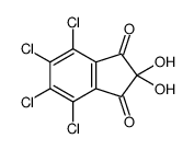 4,5,6,7-tetrachloro-2,2-dihydroxyindene-1,3-dione结构式