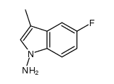 5-fluoro-3-methyl-indol-1-ylamine结构式