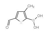 (5-Formyl-3-methylthiophen-2-yl)boronic acid Structure