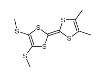 4,5-dimethyl-4',5'-bis(methylthio)-tetrathiafulvalene结构式