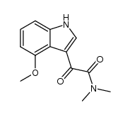 (4-methoxy-indol-3-yl)-glyoxylic acid dimethylamide结构式