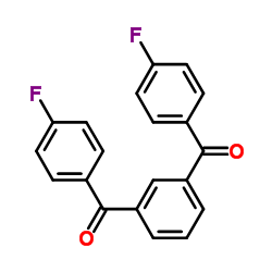 1,3-双(4-氟苯甲酰)苯结构式