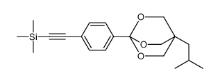 trimethyl-[2-[4-[1-(2-methylpropyl)-3,5,8-trioxabicyclo[2.2.2]octan-4-yl]phenyl]ethynyl]silane结构式