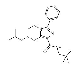 7-isobutyl-N-neopentyl-3-phenyl-5,6,7,8-tetrahydroimidazo[1,5-a]pyrazine-1-carboxamide结构式