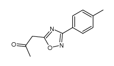 5-acetonyl-3-(p-tolyl)-1,2,4-oxadiazole结构式