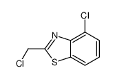Benzothiazole, 4-chloro-2-(chloromethyl)- (9CI) structure
