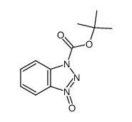1-N-(t-butoxycarbonyl)-1H-benzotriazol 3-N-oxide结构式