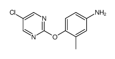 4-(5-chloropyrimidin-2-yl)oxy-3-methylaniline结构式