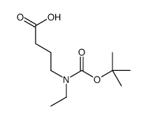4-[(叔丁氧羰基)乙基氨基]丁酸结构式