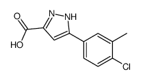 5-(4-chloro-3-methylphenyl)-1H-pyrazole-3-carboxylic acid Structure