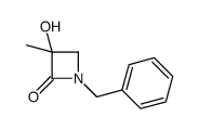 1-benzyl-3-hydroxy-3-methylazetidin-2-one Structure