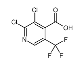 2,3-Dichloro-5-(trifluoromethyl)isonicotinic acid Structure